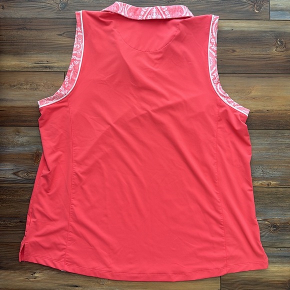 Lady Hagen sleeveless coral top XXL - Picture 3 of 4